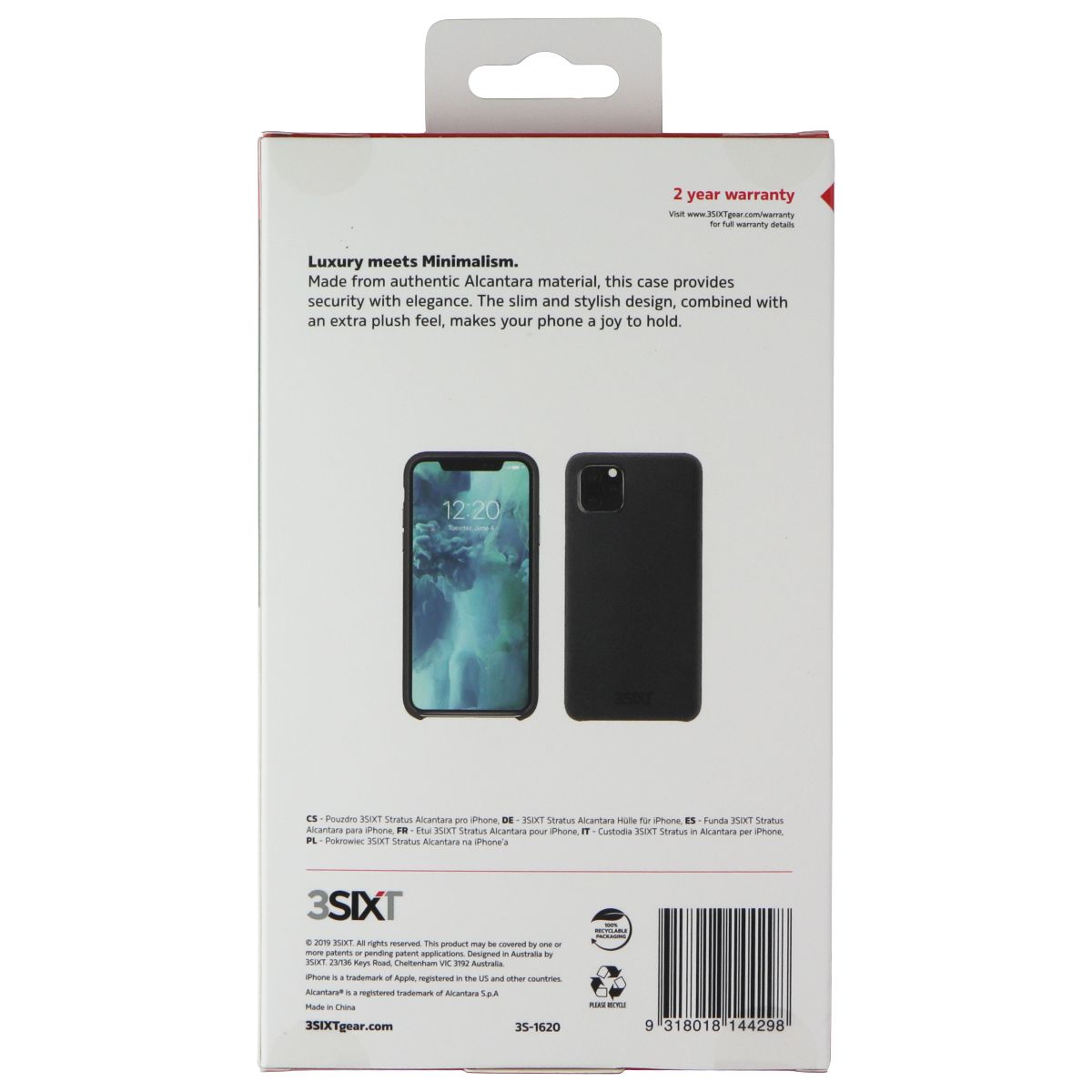 3SIXT Stratus Series Case for Apple iPhone 11 Pro Max - Black - New - Image 2