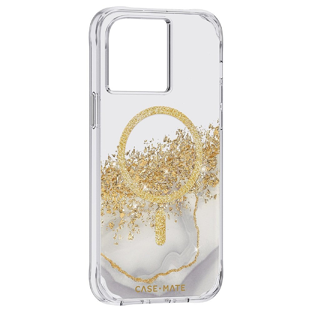 Case-Mate Antimicrobial Hardshell Case (MagSafe) - Karat Marble - iPhone 14 Pro Max - Image 2