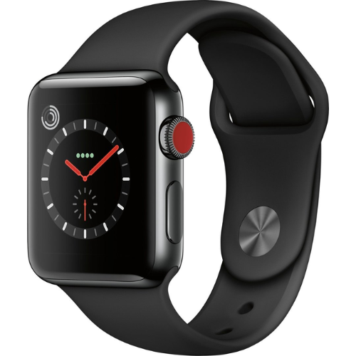 Apple Watch Series 3 38MM (GPS + Cellular) - Space Black Stainless Steel - Image 2
