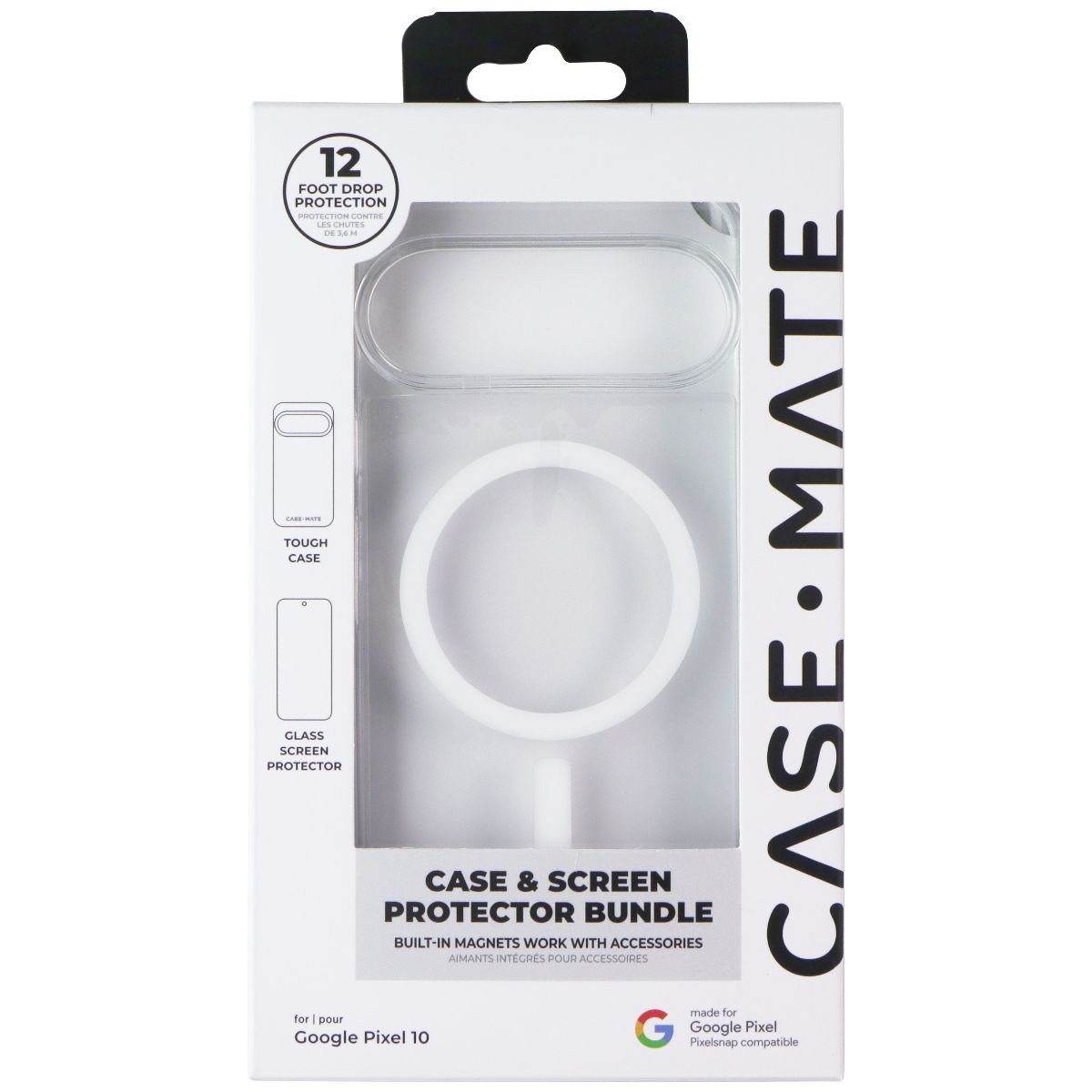 Case-Mate Bundle (Magnetic Tough Case/Screen) for Google Pixel 10 - Clear - New - Image 8