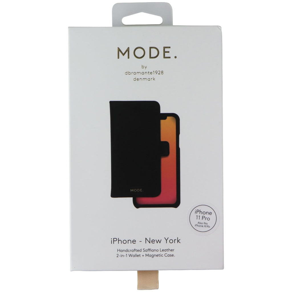 dbramante1928 Mode. New York Wallet Case for Apple iPhone 11 Pro/Xs/X - Black - New