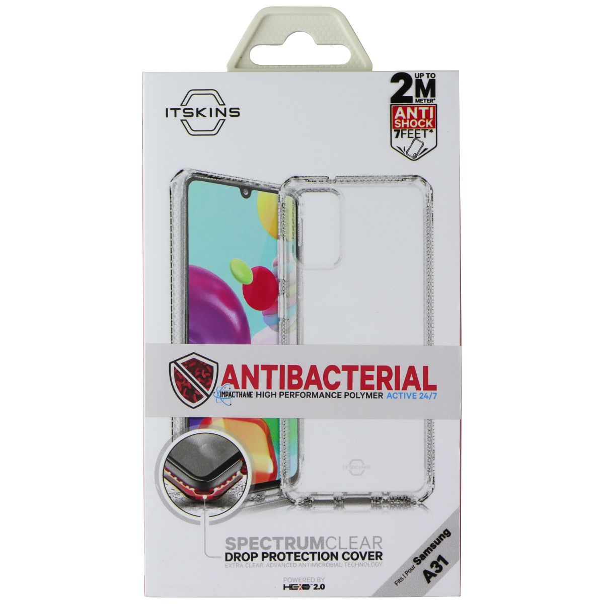 ITSKINS Spectrum // Clear Series Case for Samsung Galaxy A31 - Transparent - New