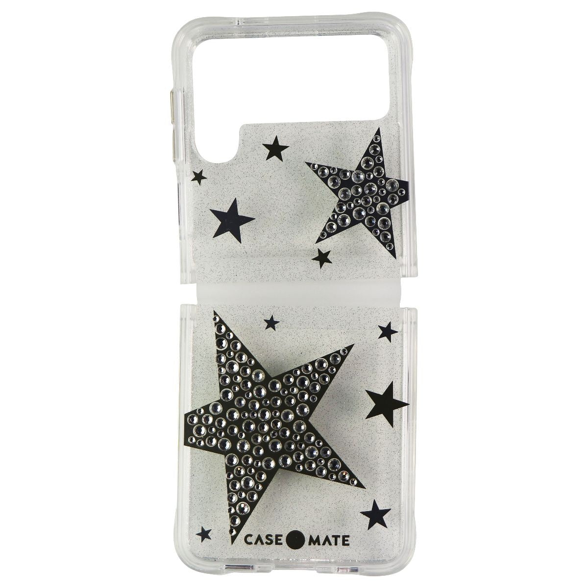 Case-Mate Sheer SuperStar Case for Samsung Galaxy Z Flip3 5G - Silver/Gold/Clear - New - Image 2