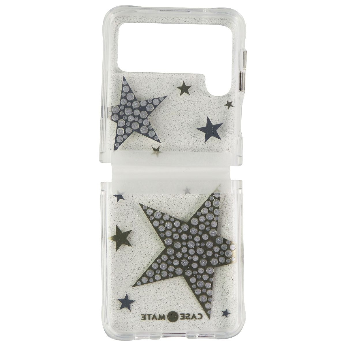 Case-Mate Sheer SuperStar Case for Samsung Galaxy Z Flip3 5G - Silver/Gold/Clear - New - Image 3