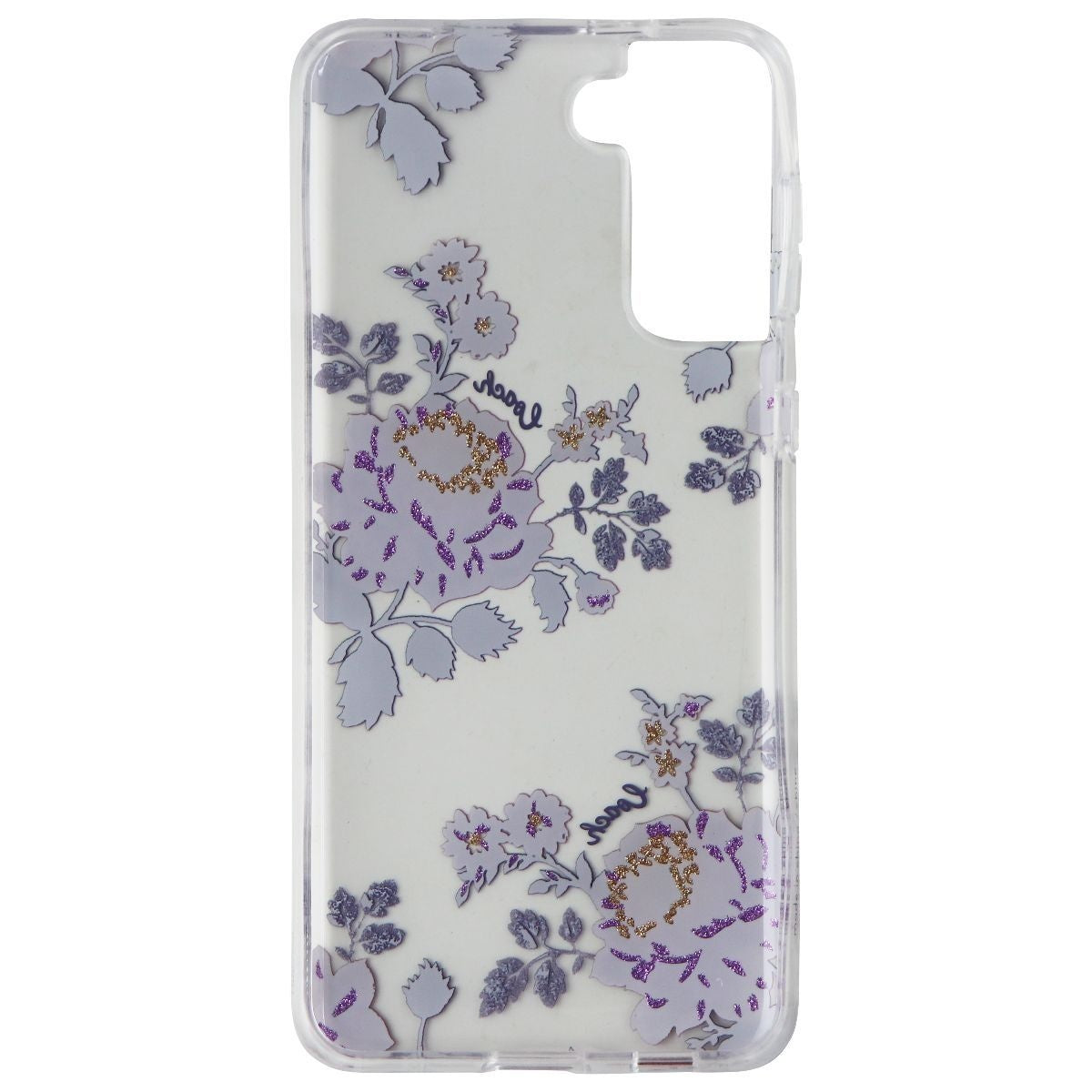 Coach Protective Case for Samsung Galaxy (S21+) 5G - Moody Floral Purple / Clear - New - Image 3