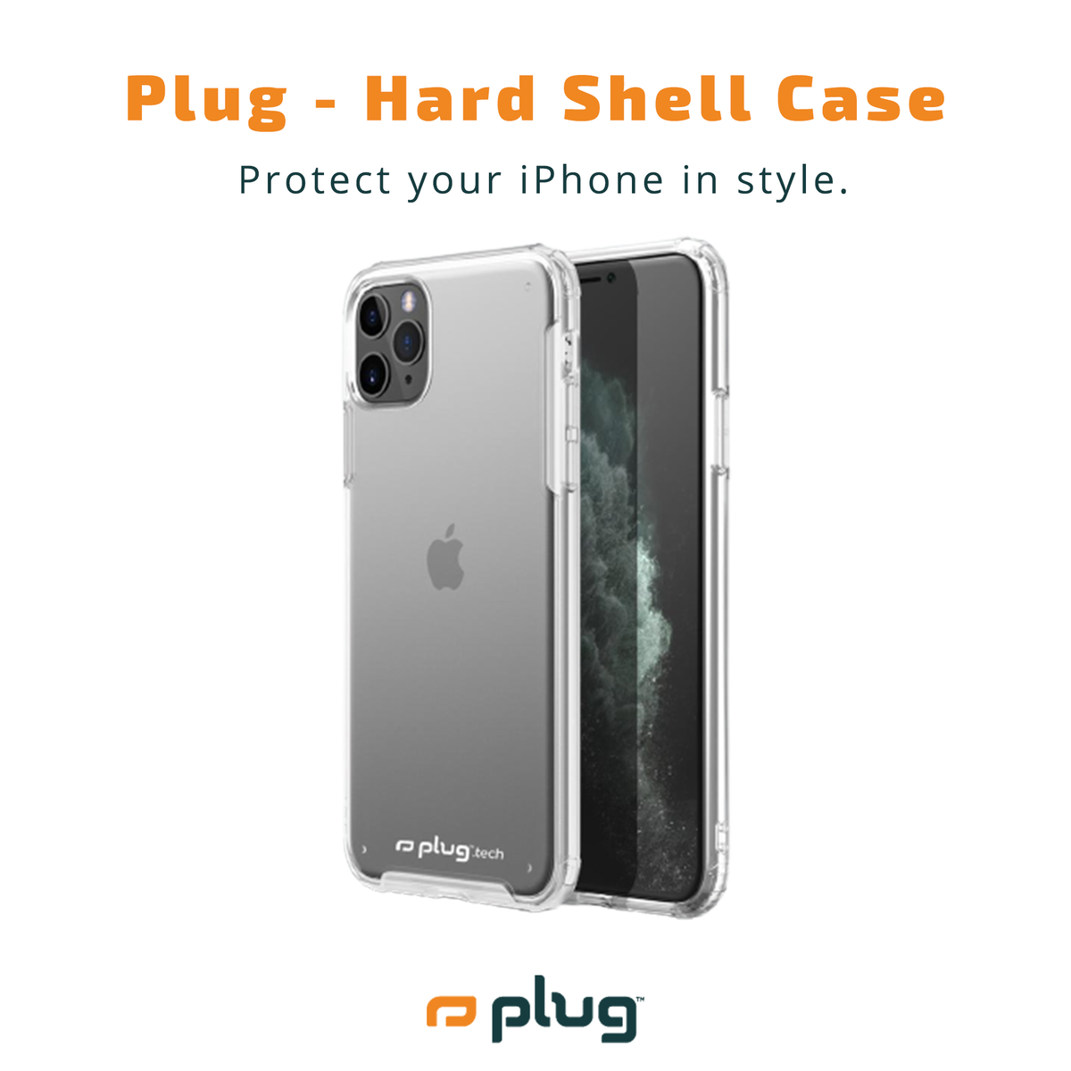 Plug - Hard Shell Clear Case for iPhone 12 and 12 Pro - Image 2