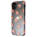 Coach Protective Case for Apple iPhone 11 - Dreamy Peony Clear/Pink/Glitter - New
