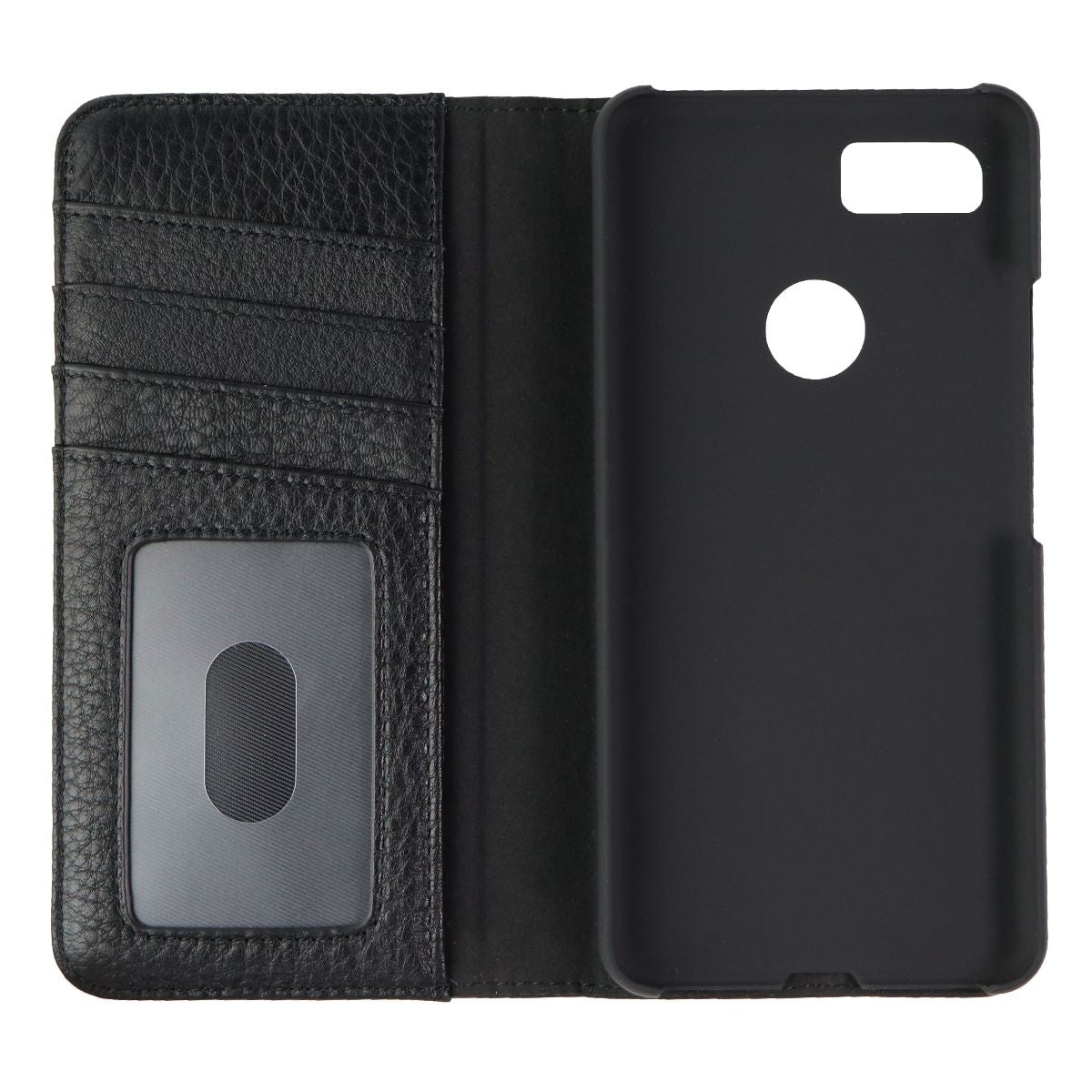 Case-Mate Wallet Folio Genuine Leather Case for Google Pixel 3 XL - Black - New - Image 2